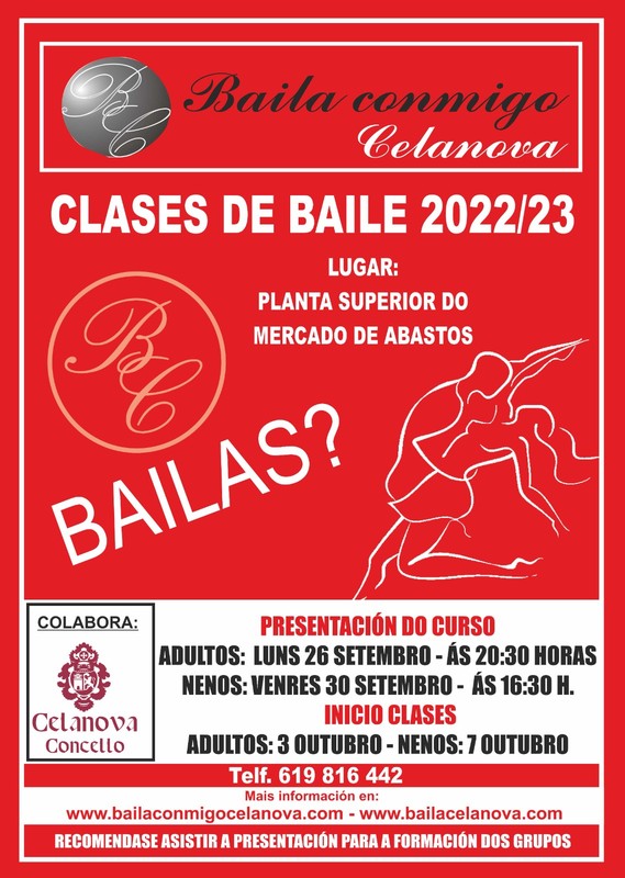 CLASES DE BAILE EN CELANOVA 2022/23